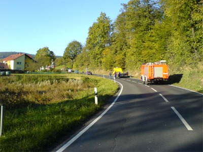 Blick auf Unfallstelle 1